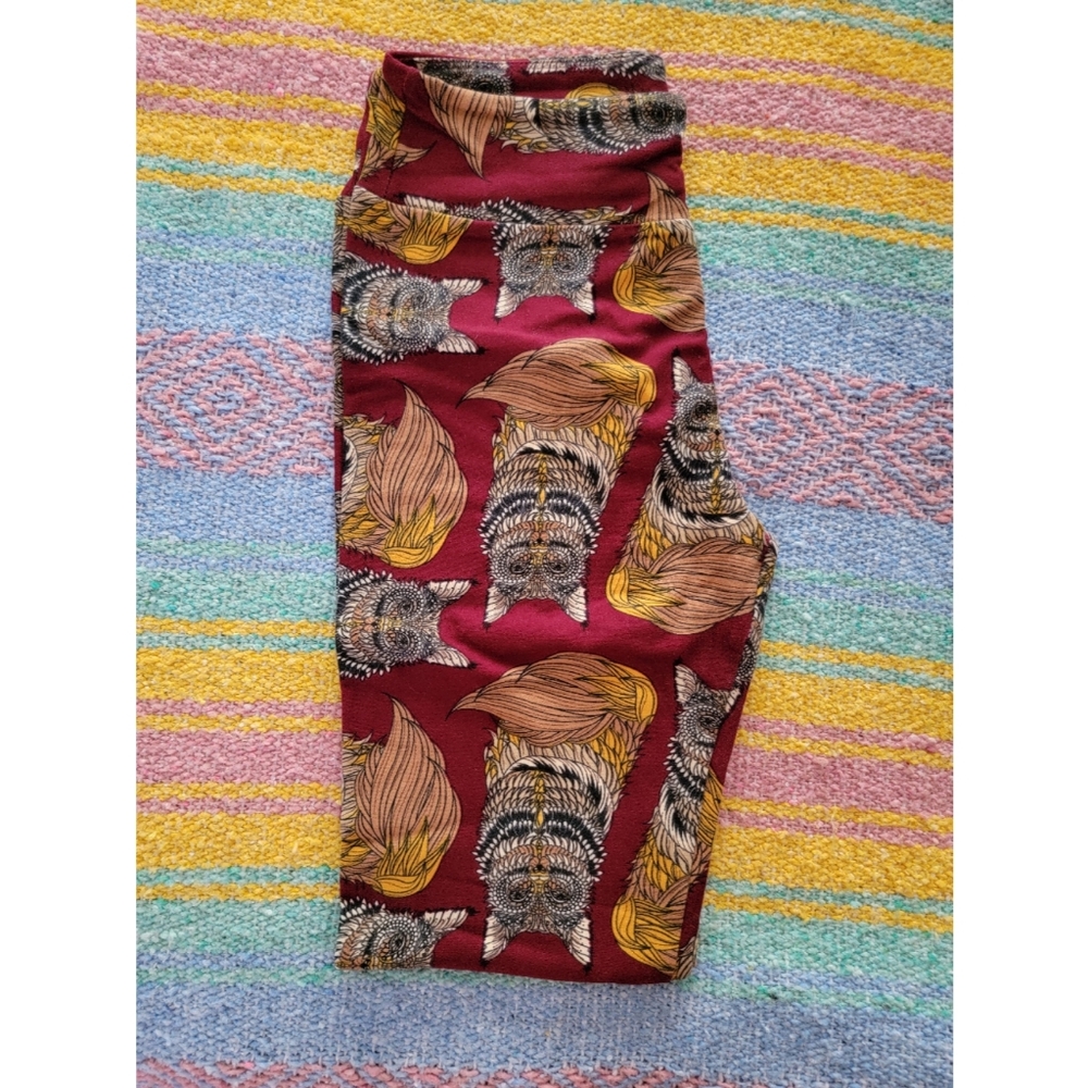 LuLaRoe Fox Leggings OS